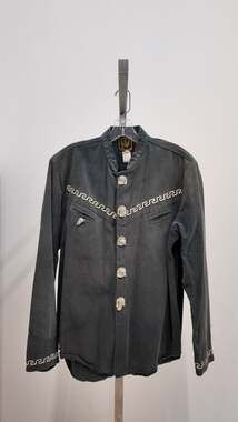Vintage Espuela De Oro Charro Western Jacket - Faded Black (Size 34)